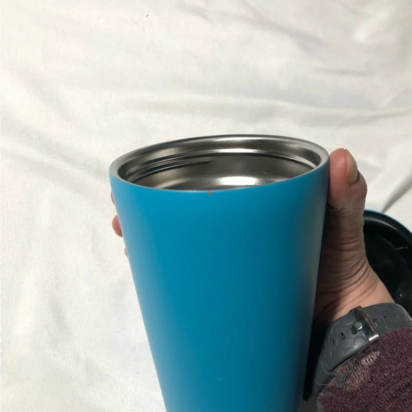 Starbucks Stainless Steal 16oz Tumbler Teal  Blue (missing straw) - Picture 11 of 12